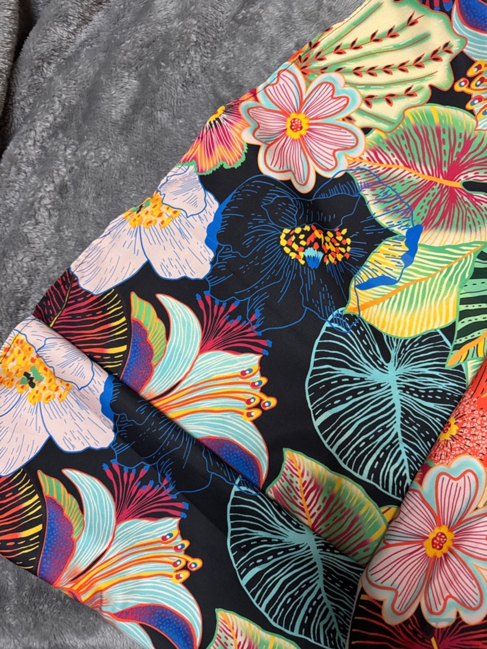 Christian Siriano Multicolor Tropical Floral Print Skirt - Picture 7 of 9